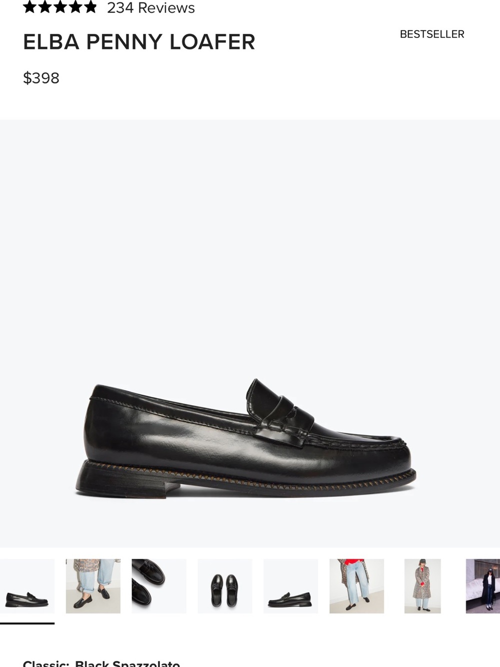 Penny Loafer - Black Frida Salvador 7.5